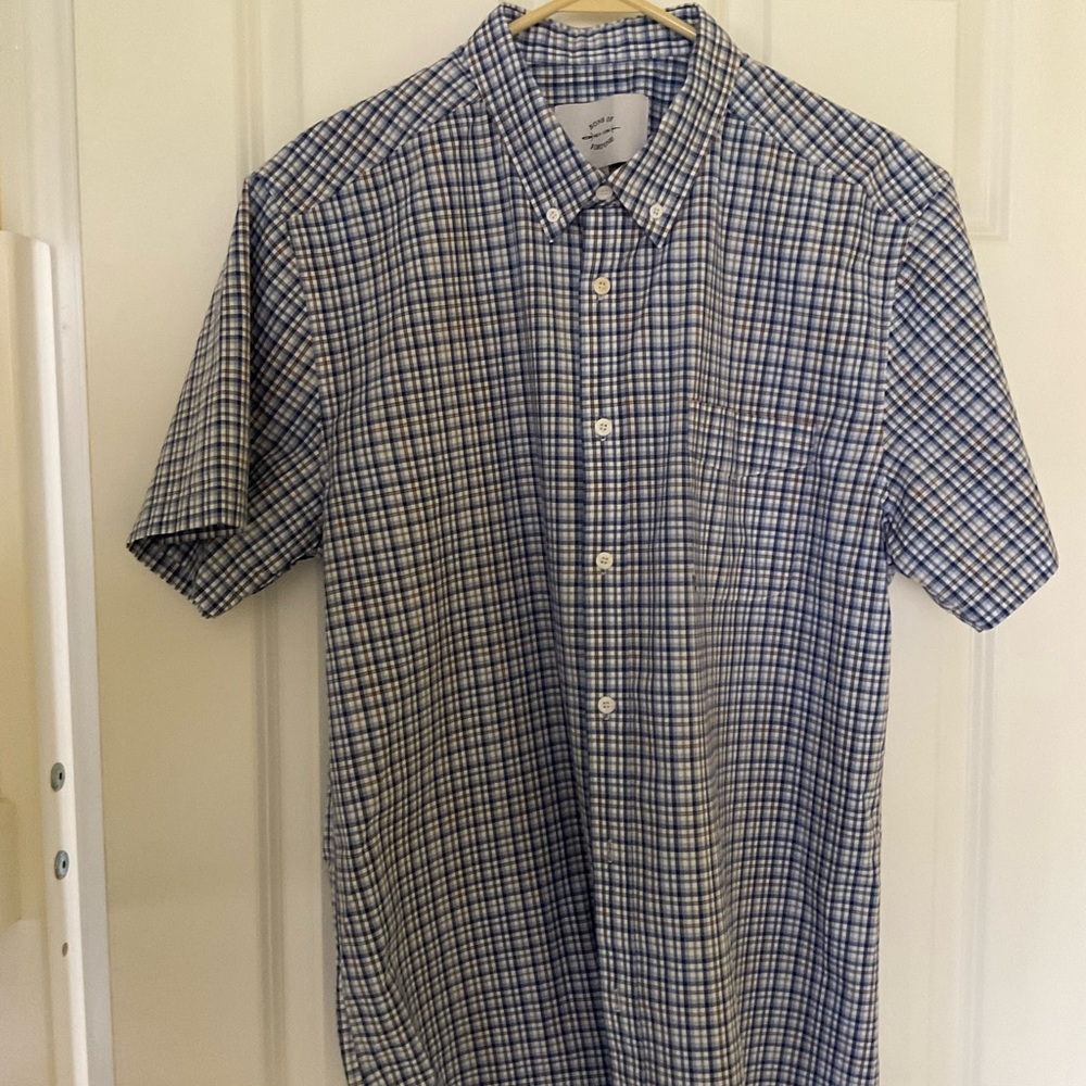 Men's Sons of Fortune Blue Checkered Shirt